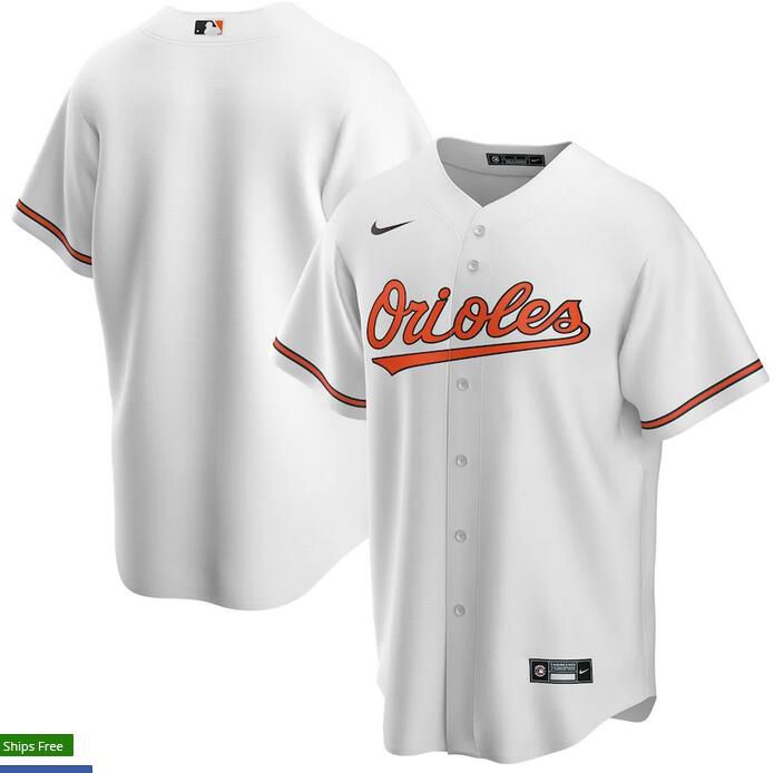 Mens Baltimore Orioles Nike White Home Replica Team  MLB Jerseys